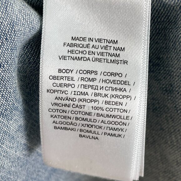 Lauren Ralph Lauren Womens 16 Dress Belted Denim Flutter Sleeve Shirtdress - Picture 5 of 13